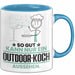 Outdoor-Koch Geschenk Tasse So Gut Kann Nur Ein Outdoor-Koch Aussehen Geschenkidee Kaffee-Becher Blau Trendation