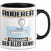 Ruderer Tasse Geschenk für Ruderer Der Mann Der Alles Kann Geschenkidee zum Geburtstag Schwarz Trendation