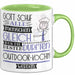Outdoor-Köchin Geschenk Becher Tasse Gott Schuf Alle Menschen Gleich Nur Die Besten Durfeten Outdoor-Köchin Werden Geschenkidee Lustig Grün Trendation