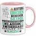 Klassik-Enthusiast Geschenk Tasse Lustiger Spruch Erheben Sie Sich Der Klassik-Enthusiast Betritt den Raum Rosa Trendation