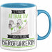 Bergführerin Tasse Geschenk Becher Stark Attraktiv Furchtlos Bergführerin Lustige Geschenkidee Blau Trendation