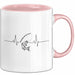 Angelliebhaber Fischer Herzschlag Tasse Geschenk Lustige Geschenkidee Spruch Rosa Trendation