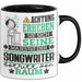Songwriter Geschenk Tasse Lustiger Spruch Erheben Sie Sich Der Songwriter Betritt den Raum Schwarz Trendation