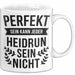 Heidrun Tasse Geschenk Perfekt Sein Kann Jeder Geschenkidee Geburtstag Weiß Trendation