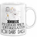 Geschenk für Pferderennen-Enthusiastin Tasse Lustige Geschenkidee Geburtstag Ich Bin Pferderennen-Enthusiastin Ich Darf Das Weiß Trendation
