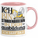 Straßenbauerin Ausbildung Start Geschenk Tasse Ich Bin Straßenbauerin In Der Ausbildung Ich Darf Das Kaffee-Becher Geschenkidee Rosa Trendation