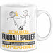 Fußballspieler Geschenk Tasse Ich Bin Fußballspieler Aber Sag Doch Einfach Superheld Lustige Geschenkdiee für Fußballspieler Kaffee-Becher Weiß Trendation