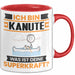 Kanute Tasse Geschenk für Kanute Geburtstag Lustiger Spruch Kaffee-Becher Was Ist Deine Superkraft Rot Trendation