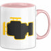Motorkontrollleuchte Tasse Geschenk Lustige Geschenkidee Rosa Trendation