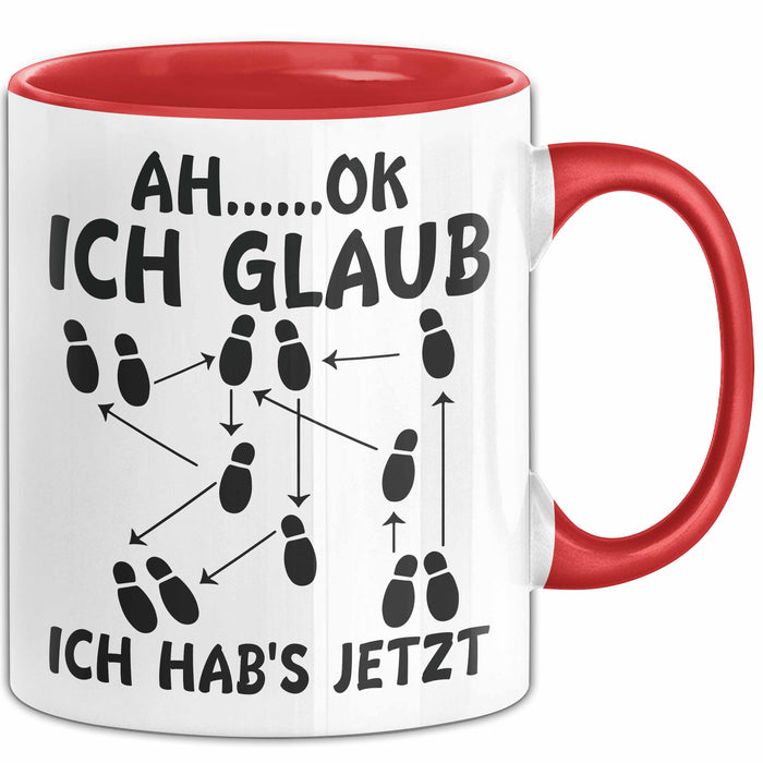 Tanzlehrer Tasse Geschenk Ah Ok Ich Glaub Ich Habs Jetzt Tanzen Tänzer Geschenkidee Rot Trendation