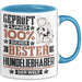 Hundeliebhaber Geschenk Lustiger Spruch für Hundeliebhaber Geschenkidee Bester Hundeliebhaber Der Welt Blau Trendation