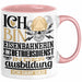 Eisenbahnerin im Betriebsdienst Ausbildung Start Geschenk Tasse Ich Bin Eisenbahnerin im Betriebsdienst In Der Ausbildung Ich Darf Das Kaffee-Becher Geschenkidee Rosa Trendation