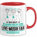 Live-Musik-Fan Geschenk Tasse So Gut Kann Nur Ein Live-Musik-Fan Aussehen Geschenkidee Kaffee-Becher Rot Trendation