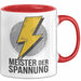 Elektriker Tasse Geschenk Meister der Spannung Geschenk Rot Trendation