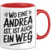 Andrea Tasse Geschenk Wo Eine Andrea Ist Ist Auch Ein Weg Geschenkidee Becher mit Name Rot Trendation