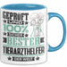 Tierarzthelfer Geschenk Lustiger Spruch für Tierarzthelfer Geschenkidee Bester Tierarzthelfer Der Welt Blau Trendation