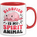 Blobfisch Tasse Geschenk Blobfish Geschenkidee Fan Lustig Humor Becher Rot Trendation