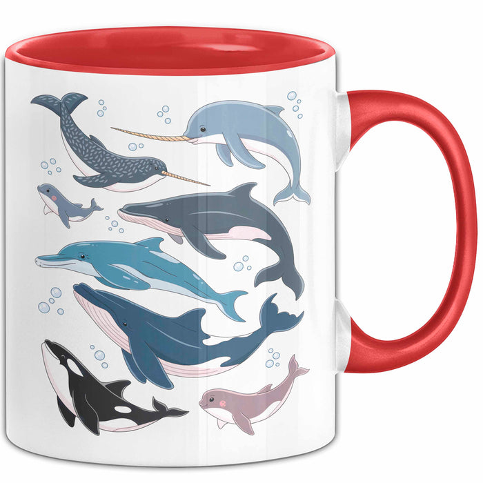 Wal Tier Tasse Geschenk Lustige Geschenkidee Spruch Rot Trendation