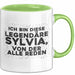 Sylvia Tasse Ich Bin Diese Legendaere Sylvia, Von Der Alle Reden Geschenk Grün Trendation