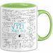 Wurzel aus 121 Tasse Geschenk Mathe Fan 11. Geburtstag Humorvoll Grün Trendation