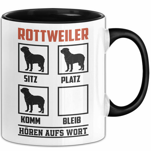 Rottweiler Hören Aufs Wort Tasse Geschenk Rottweiler Besitzer Mama Becher Trendation