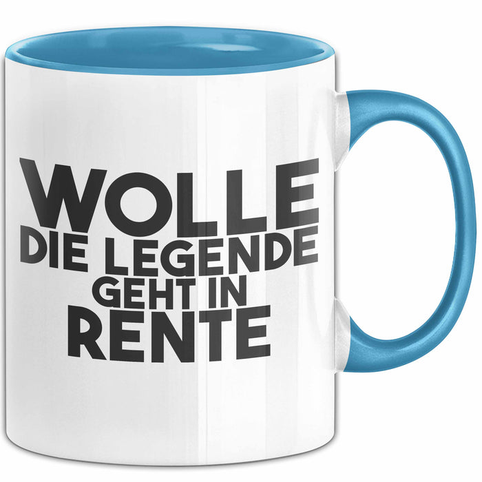 Wolle Tasse Wolle – Die Legende Geht In Rente Geschenk