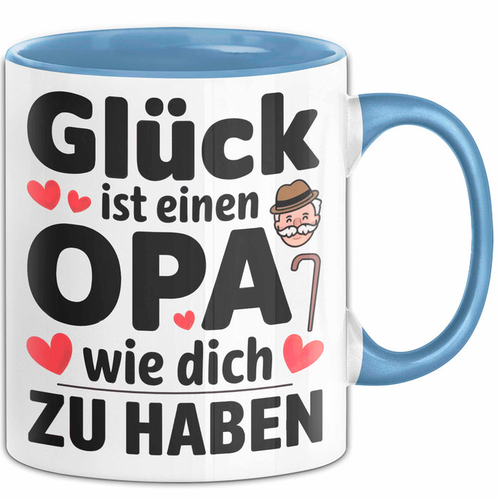 Opa Tasse Geschenkidee Für Einen Großvater Wie Dich Blau Trendation