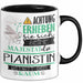 Pianistin Tasse Geschenk Lustiger Spruch Bitte Erheben Sie Sich Seine Majestät Die Pianistin Betritt Den Raum Schwarz Trendation