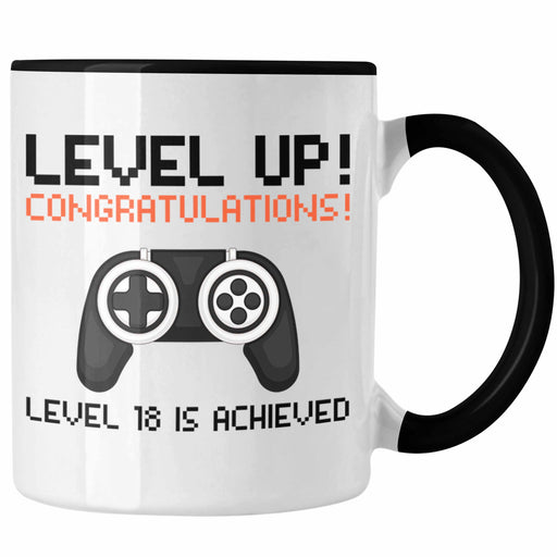 Trendation - 18. Geburtstag Tasse Jungen Jungs Geschenk 18er Geschenkidee 18 Sohn Gamer Trendation