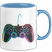 Gamer Gaming Liebhaber Tasse Geschenk Lustige Geschenkidee Spruch Game Controller Blau Trendation