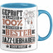 Jazz-Liebhaber Geschenk Lustiger Spruch für Jazz-Liebhaber Geschenkidee Bester Jazz-Liebhaber Der Welt Blau Trendation