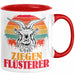 Ziegen Hirte Geschenk Tasse Ziegen Flüsterer Geschenkidee Ziegen-Liebhaber Kaffee-Becher Rot Trendation