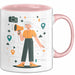 Reiseführer Tasse Geschenk Lustige Geschenkidee Spruch Für Reise Leiter Rosa Trendation