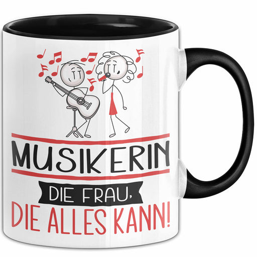 Musikerin Geschenk Tasse Becher Die Frau Die Allen Kann Geschenkidee für eine Musikerin Lustig Trendation