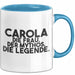 Carola Tasse Carola – Die Frau. Der Mythos. Die Legende. Geschenk Blau Trendation