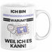 Briefmarkensammler Geschenk Tasse Lustiger Spruch Ich Bin Briefmarkensammler Warum Weil Ich Es Kann Geschenkidee Bester Briefmarkensammler Geburtstag Kaffee-Becher Weiß Trendation