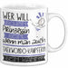 Taekwondo-Kämpferin Tasse Geschenk Spruch Wer Will Schon Prinzessin Sein Wenn Man Auch Taekwondo-Kämpferin Sein Kann Weiß Trendation