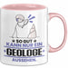 Geologe Geschenk Tasse So Gut Kann Nur Ein Geologe Aussehen Geschenkidee Kaffee-Becher Rosa Trendation