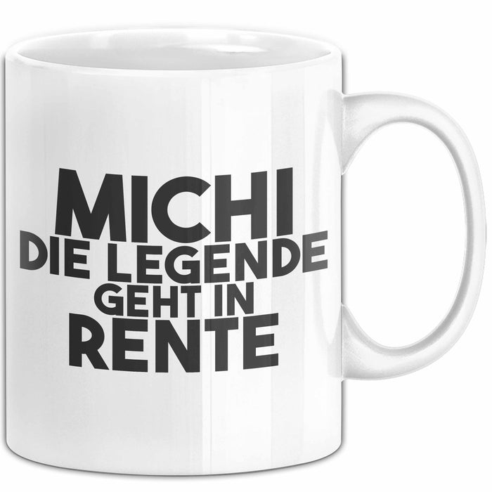 Michi Tasse Michi – Die Legende Geht In Rente Geschenk