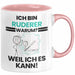 Ruderer Geschenk Tasse Lustiger Spruch Ich Bin Ruderer Warum Weil Ich Es Kann Geschenkidee Bester Ruderer Geburtstag Kaffee-Becher Rosa Trendation