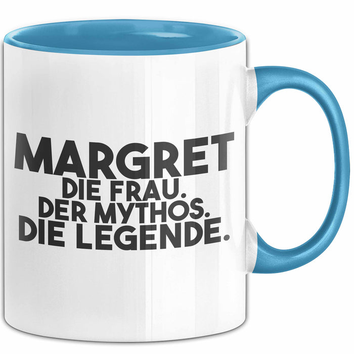 Margret Tasse Margret – Die Frau. Der Mythos. Die Legende. Geschenk Blau Trendation