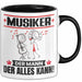Musiker Tasse Geschenk für Musiker Der Mann Der Alles Kann Geschenkidee zum Geburtstag Schwarz Trendation