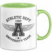 Sportabteilung Universitätsmannschaft Tasse Geschenk Lustige Geschenkidee Spruch Grün Trendation