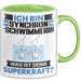 Synchronschwimmerin Tasse Geschenk für Synchronschwimmerin Geburtstag Lustiger Spruch Kaffee-Becher Was Ist Deine Superkraft Grün Trendation