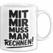 Mathe Mathematik Physik Lehrer Tasse Geschenk Lustige Geschenkidee Spruch Mit Mir Muss Man Rechnen Weiß Trendation