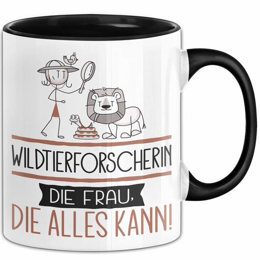 Wildtierforscherin Geschenk Tasse Becher Die Frau Die Allen Kann Geschenkidee für eine Wildtierforscherin Lustig Trendation