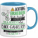 BMX-Fahrerin Tasse Geschenk Lustiger Spruch Bitte Erheben Sie Sich Seine Majestät Die BMX-Fahrerin Betritt Den Raum Blau Trendation