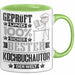 Kochbuchautor Geschenk Lustiger Spruch für Kochbuchautor Geschenkidee Bester Kochbuchautor Der Welt Grün Trendation