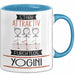 Yogini Tasse Geschenk Becher Stark Attraktiv Furchtlos Yogini Lustige Geschenkidee Blau Trendation