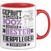 Tierpfleger Geschenk Lustiger Spruch für Tierpfleger Geschenkidee Bester Tierpfleger Der Welt Rot Trendation